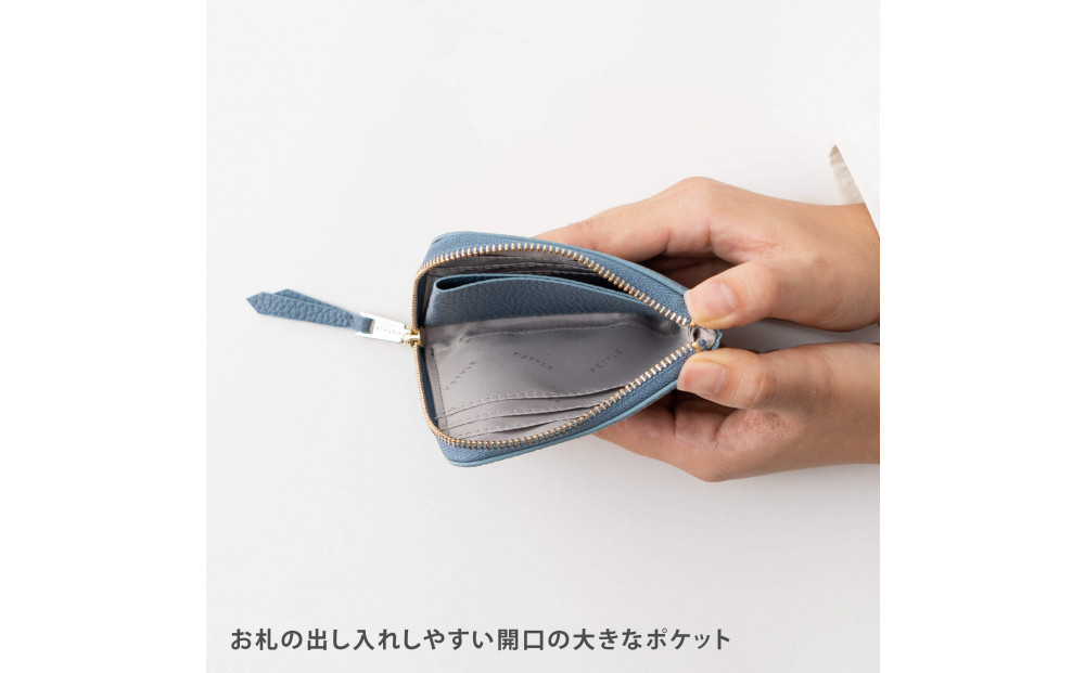 Y-STYLE 魔法の収納 薄型ミニウォレット【ブルー】