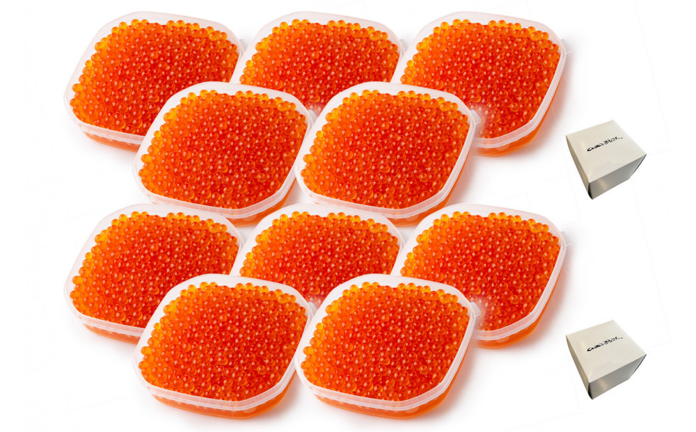 いくら 醤油漬け 1kg(100g×10P) アメリカ 鮭の卵 化粧箱入 尾張まるはち | いくら イクラ いくら醤油漬け 鮭卵 醤油漬け 化粧箱入り 贈答用 高級 グルメ 人気 おすすめ 海鮮 魚卵 送料無料