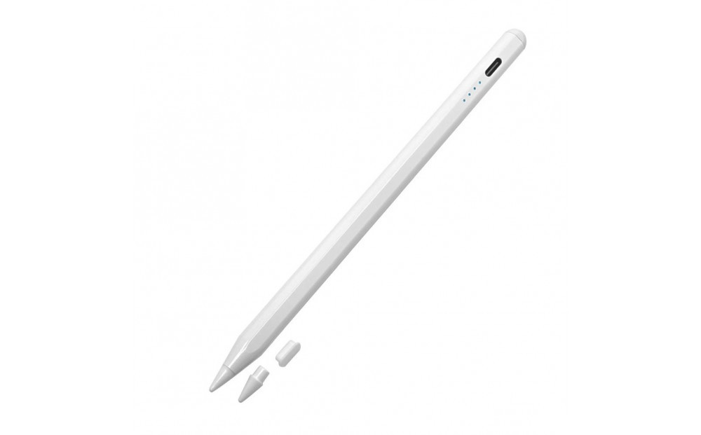 【ホワイト】ラスタバナナ iPad 専用 傾き検知搭載　充電式 タッチペン パームリジェクション　2色展開