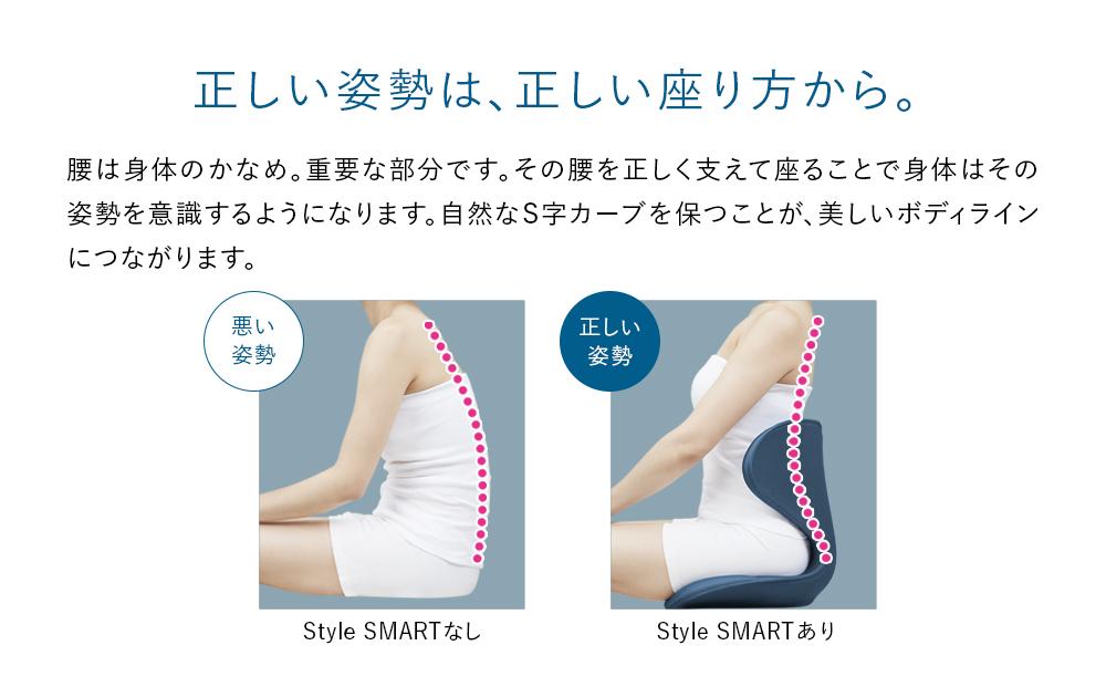 Style SMART【ネイビー】 | 骨盤 椅子 座椅子 姿勢サポート 骨盤補正 健康グッズ 人気 おすすめ 腰痛対策 体幹サポート ストレッチ 健康器具 美姿勢 送料無料 名古屋市