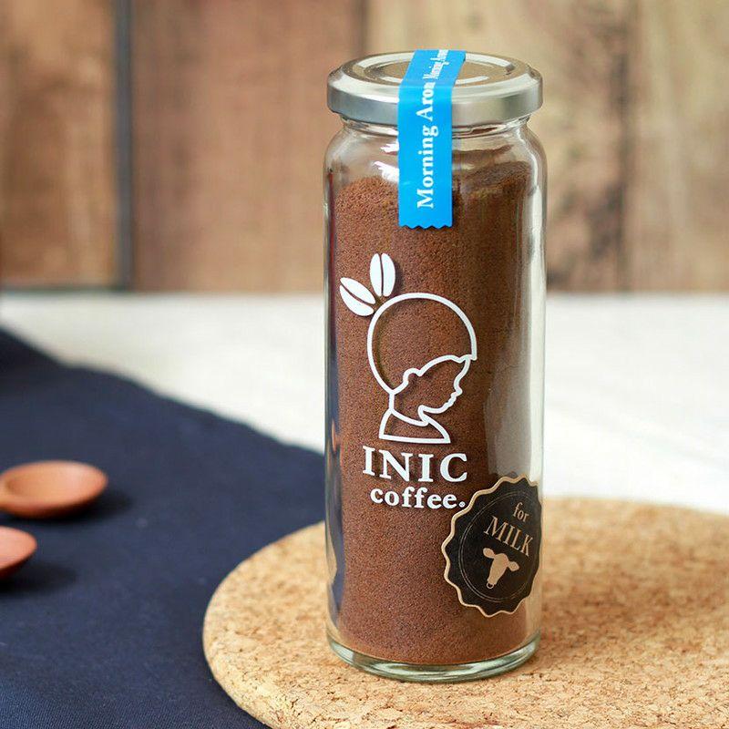カフェオレ INIC coffee モーニングアロマ 瓶（14～28杯分）粉末  極上 本格的 持ち運び オフィス  砂糖不使用 イニック