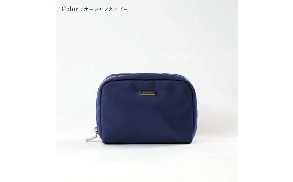 Y-STYLE 魔法の収納ポーチ Mサイズ【オーシャンネイビー】