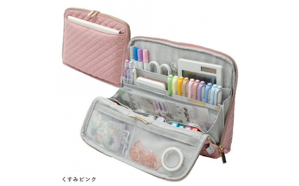 Y-Style 手帳が入るペンケース Lサイズ【くすみピンク】