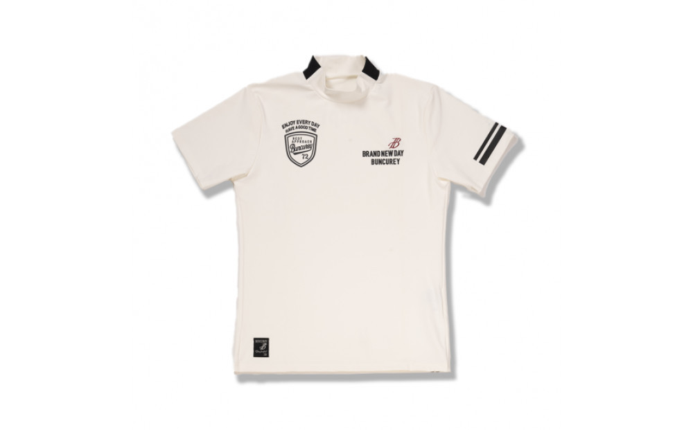 BUNCUREY　ゴルフウェア　半袖モックネック（BM23SS-02-044）オフ／サイズ3