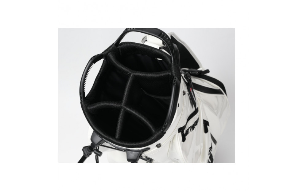 BUNCUREY　スタンド型キャディーバッグ（BM23SS-16-030）〈ホワイト〉