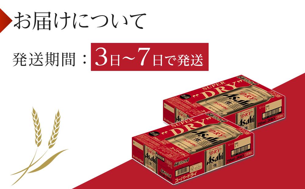 ビール アサヒ スーパードライ 250ml 24本 2ケース 　