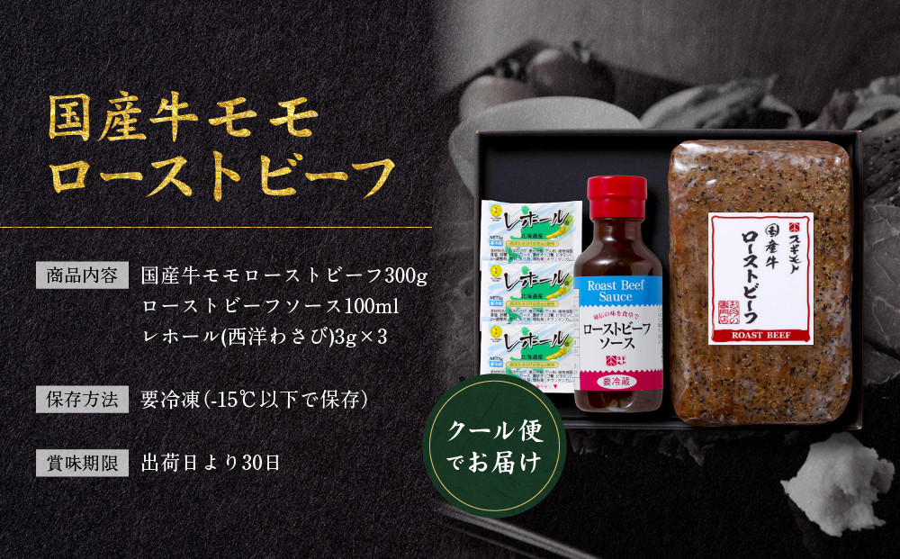 創業120余年　老舗精肉店　スギモト　国産牛モモローストビーフ