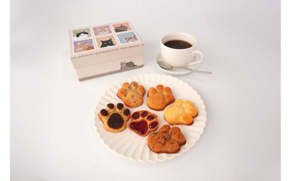 チャリティギフトボックス ～肉球スイーツ６点～