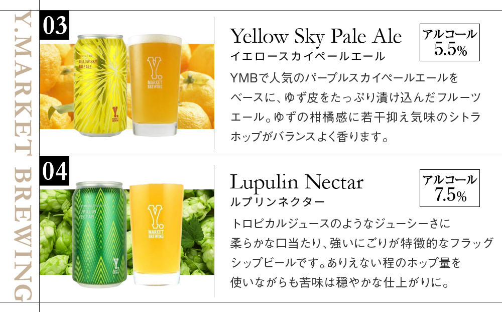 【母の日】Y.MARKET BREWING定番4種12本詰め合わせ人気の飲み比べセット