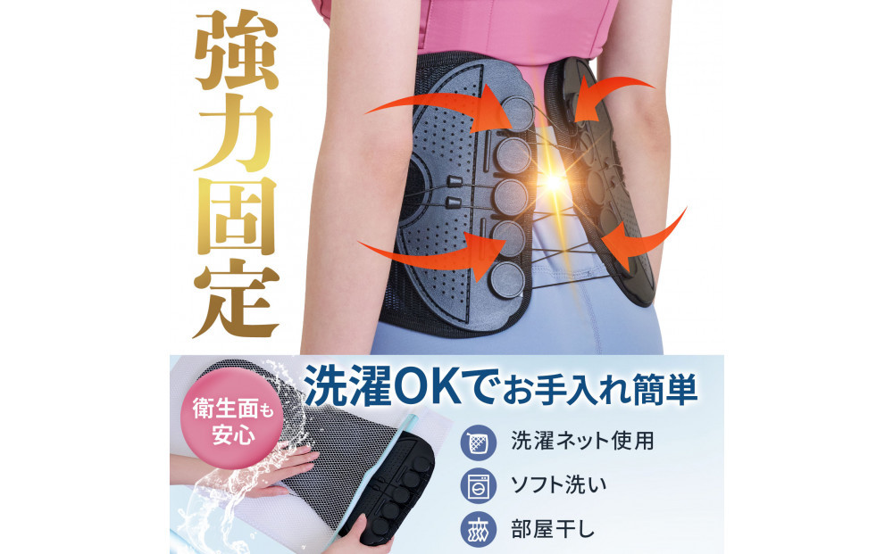 ハルクファクター 腰 サポーター ベルト Sサイズ (胴囲68～78cm) 腰痛ベルト 姿勢矯正 反り腰 猫背 薄型 軽量 腰用サポーター 骨盤矯正 コルセット ぎっくり腰 通気性 強力固定 洗濯可 男女兼用 