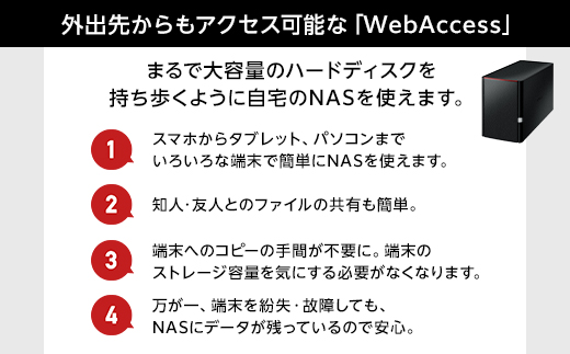 BUFFALO/バッファロー  リンクステーション　RAID機能対応　ネットワーク対応HDD(12TB)