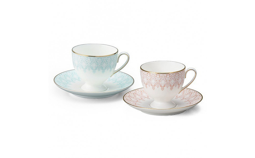 ナルミ オーロラ 兼用カップ＆ソーサー 210cc 2人用 97104-20861