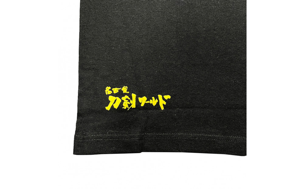 オリジナル【三英傑家紋Tシャツ】Lサイズ（ブラック）／名古屋刀剣博物館