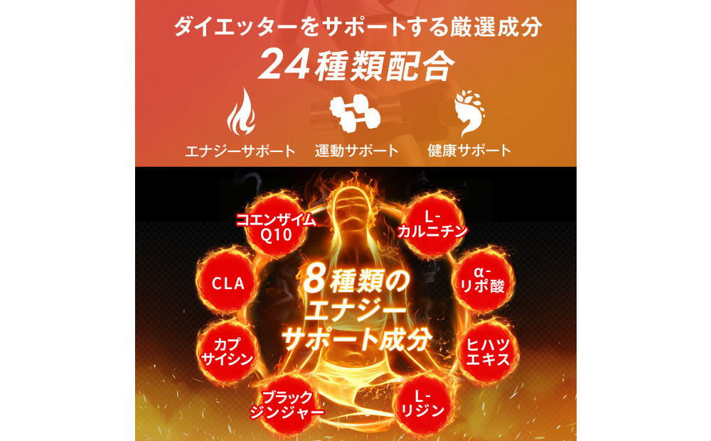 ハルクファクター カルニチン 18000mg サプリ 90粒 HMB BCAA マルチビタミン 24成分 L-カルニチン ダイエット α‐リポ酸 コエンザイム10