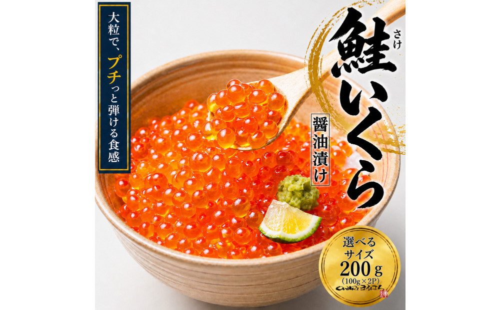いくら 醤油漬け 200g(100g×2P) アメリカ 鮭の卵 尾張まるはち | いくら イクラ いくら醤油漬け 鮭卵 醤油漬け お試し グルメ 人気 おすすめ 海鮮 魚卵 送料無料