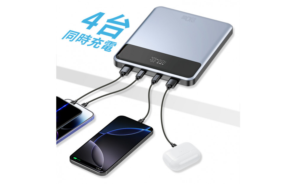 【2025年新モデル】モバイルバッテリー 30000mAh/111Wh大容量 USB-A出力 Type-C出力/入力 4台同時充電 PD110W急速充電 ノートPC充電対応 パワーバンク 多機種対応 薄型 iPhone16/15充電 安全保護機能搭載 防災グッズ PSE認証済 【PL保険加入済み製品・安心】