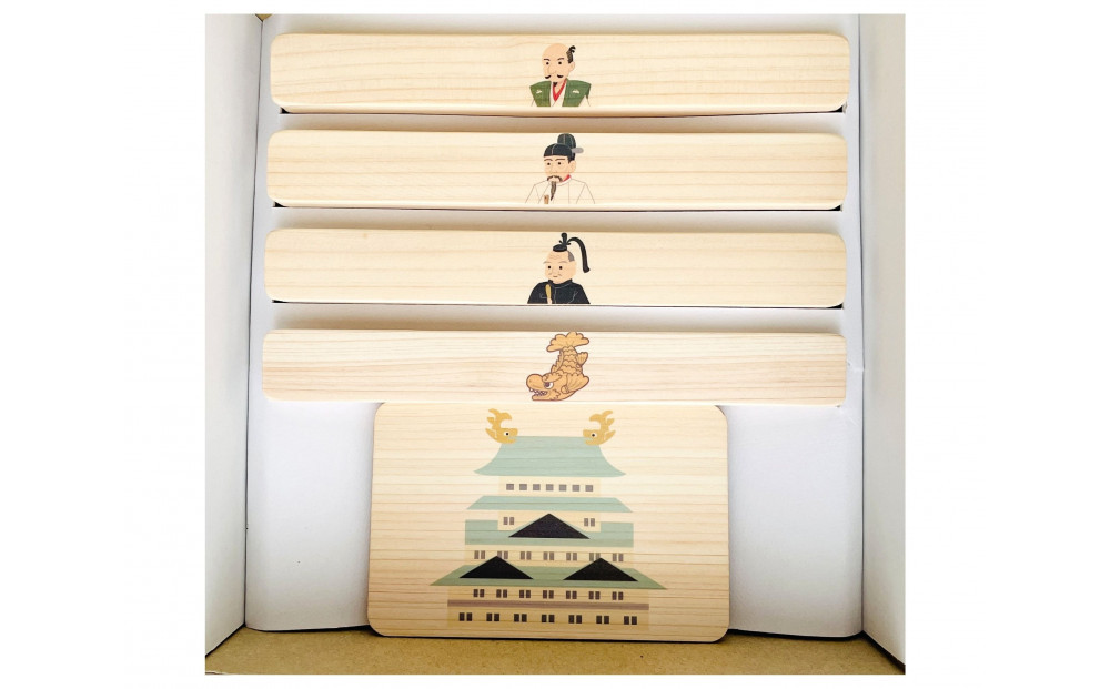 磁石でくっつくころがるクッコル なごや三英傑 天下泰平コロコロ  木のおもちゃ