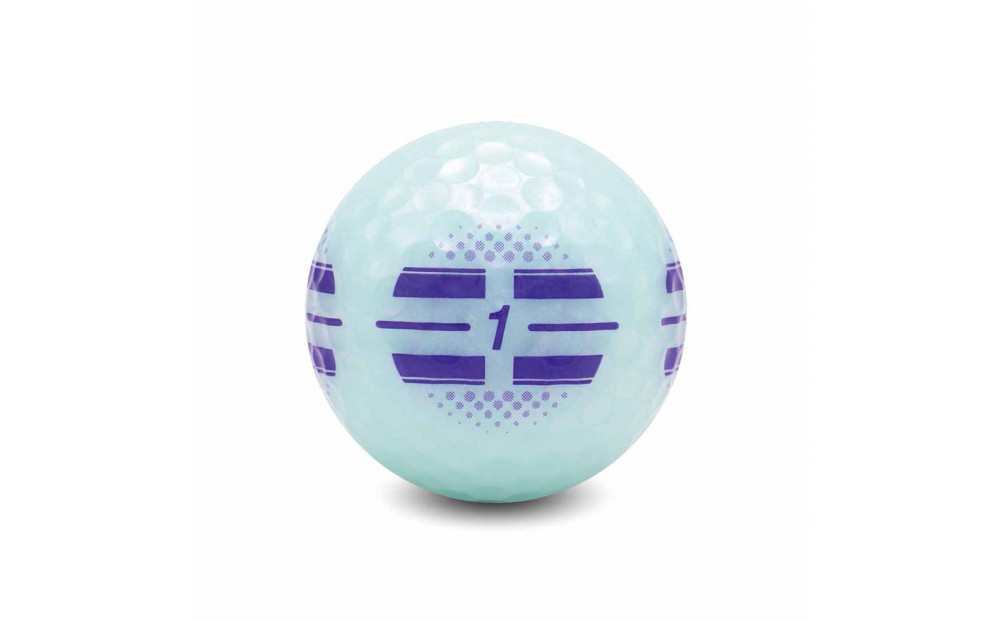 ゴルフボール トブンダ/サックスブルー×パープル/4面アライメント/12球