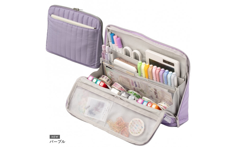 Y-Style 手帳が入るペンケース Lサイズ【パープル】