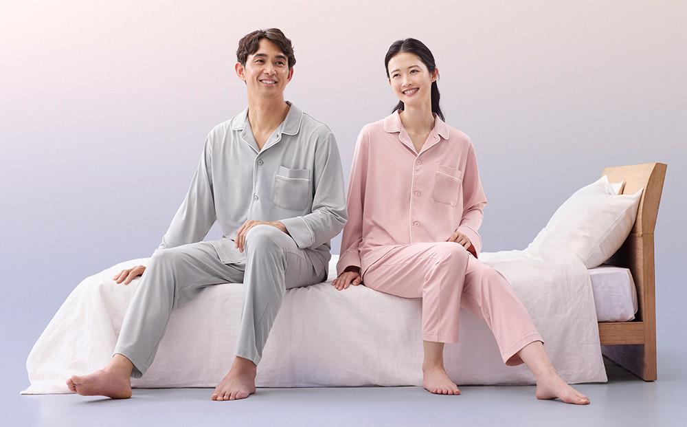 【男女兼用 Mサイズ ピンク】ReDリカバリーウェア スリープ パジャマトップス長袖 ルームウェア 部屋着 疲労回復 血行促進 一般医療機器 バイタルテック