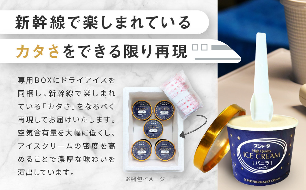 【1/6より順次発送】シンカンセンスゴイカタイアイス バニラ 6個 