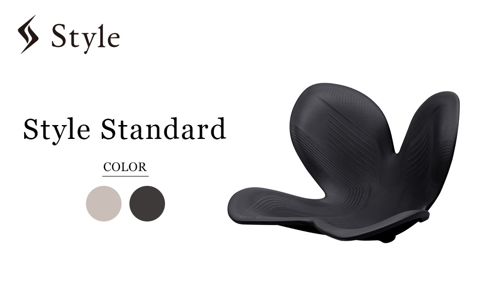 Style Standard【ブラックN01 生地無し仕様】 | スタイルスタンダード 姿勢サポート 骨盤ケア 姿勢矯正 椅子 チェア 腰痛対策 体幹サポート 健康器具 人気 おすすめ 美姿勢 送料無料 名古屋市