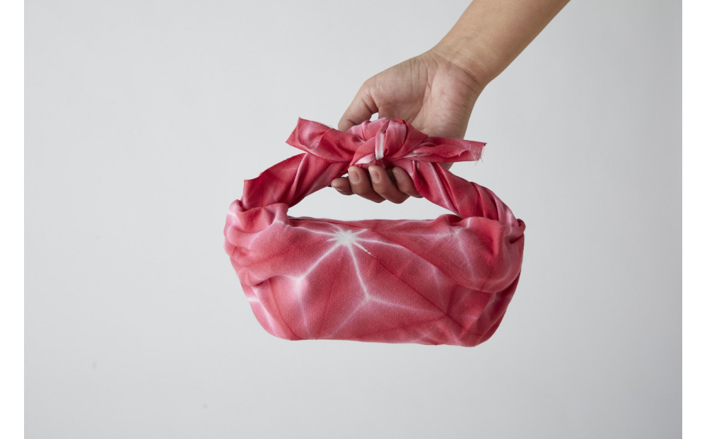 有松・鳴海絞り 手ぬぐい（緑）-雪花絞り-【藍染が風にゆれる日本遺産のまち有松寄附金専用】