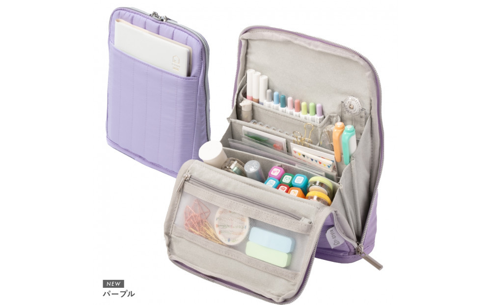 Y-Style 手帳が入るペンケース Mサイズ【パープル】