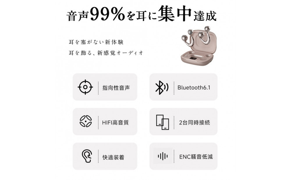ãã·ã£ã³ãã³ãŽãŒã«ããã€ã€ãªã³ã°åã¯ã€ã€ã¬ã¹ã€ã€ãã³ Bluetooth6.1 空æ°äŒå° TWS OWS ãããã»ãã è³ãå¡ããªã ã¹ã¿ã€ãªãã·ã¥ å®å®è£
ç çæŽ»é²æ°Ž é«çŽæ HiFi é«é³è³ª ãã€ã¯å
èµ ENCãã€ãºãã£ã³ æ°ã¢ãã« å°å軜é Type-Cå
é» iOS/Android/Windows 倿©çš®å¯Ÿå¿ãPLä¿éºå å
¥æžã¿è£œåã»å®å¿ã