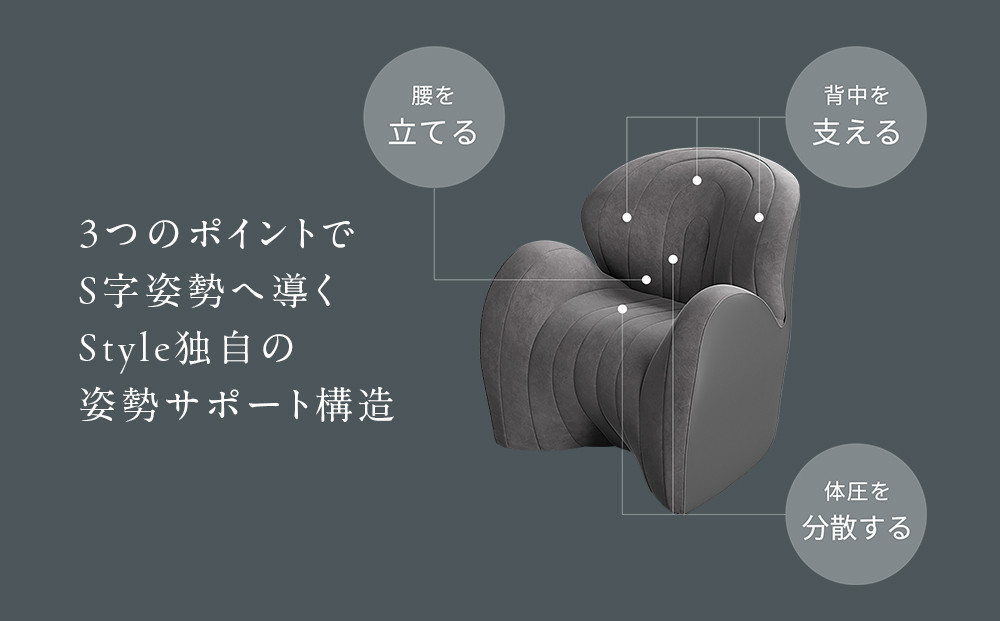 【アイボリー】Style Sofa WL（One-Seater）