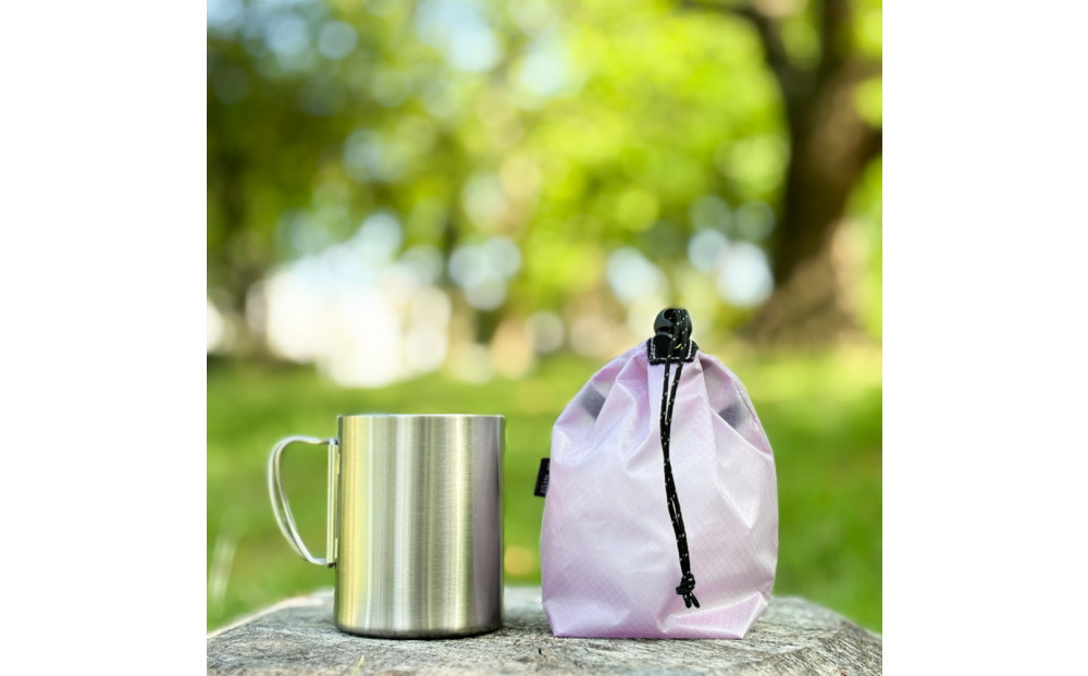 【XS 0.5L・ラベンダー】　手のひらサイズの軽量ナイロン巾着袋