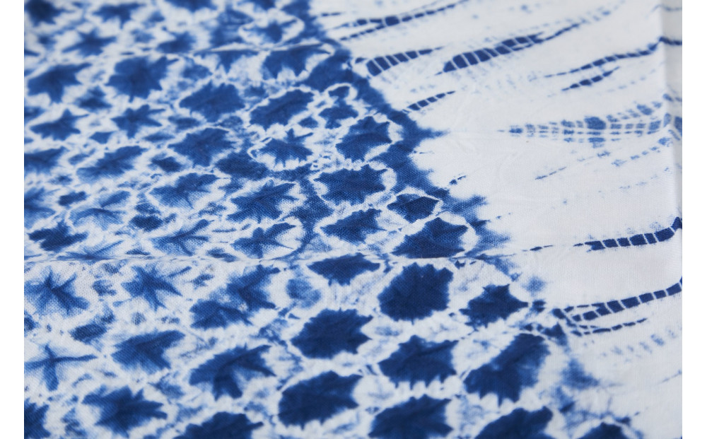 有松・鳴海絞り 手ぬぐい　-三浦・竜巻絞りの合わせ柄-【藍染が風にゆれる日本遺産のまち有松寄附金専用】