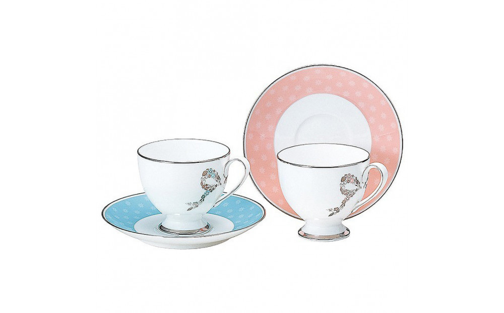 ナルミ フェリシータ！ コーヒーカップ＆ソーサー 210cc 2人用 95586-20861P