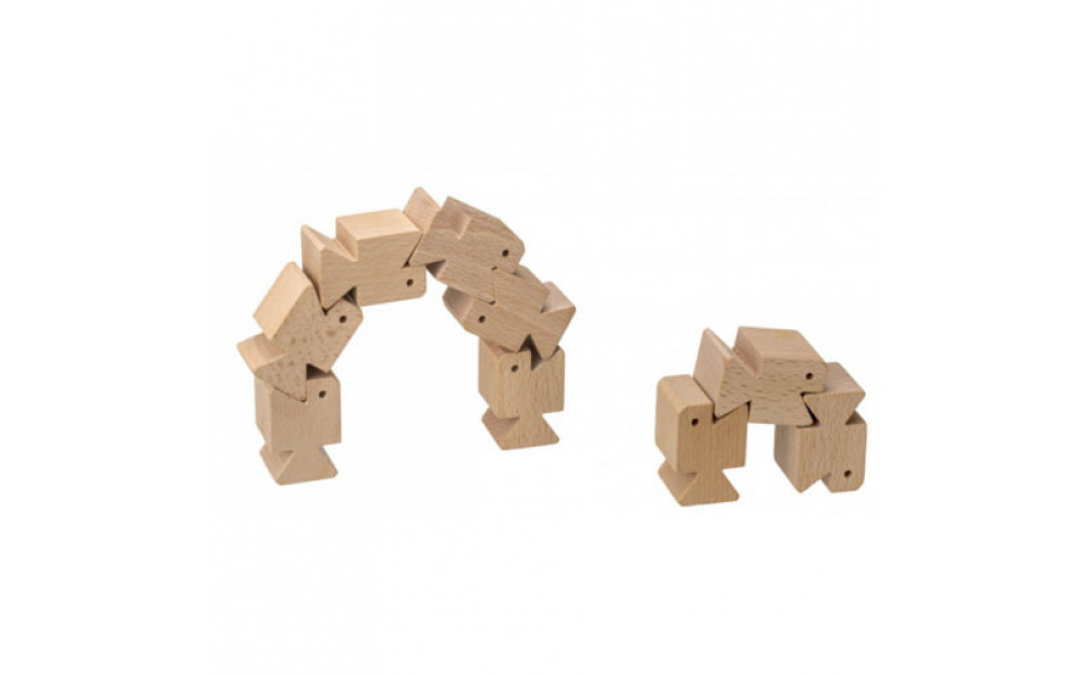 ＭＯＣＣＯ　さかなブロック　木製玩具 木のおもちゃ 対象年齢３歳から