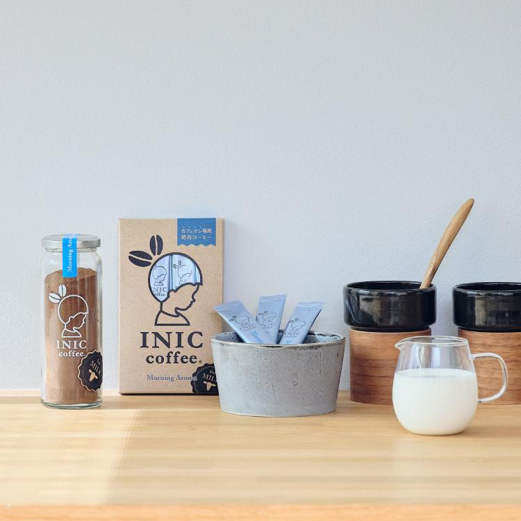 カフェオレ スティック INIC coffee モーニングアロマ30本 粉末 スティックコーヒー 極上 本格的 持ち運び オフィス 個包装 砂糖不使用 イニック インスタント