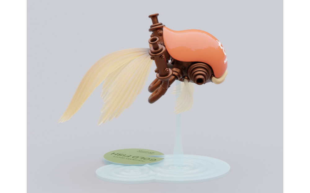 松岡ミチヒロ GOLD FISH 金魚のプラモデル