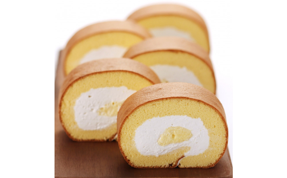 名古屋コーチン卵　１カットロールケーキ（８個入り）