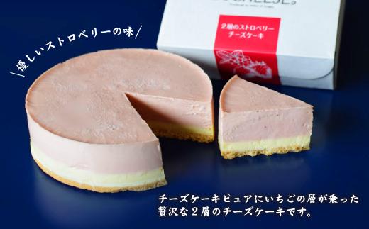 【女性に人気】２種のチーズケーキカジュアルギフトB（ピュアミニ、イチゴ）