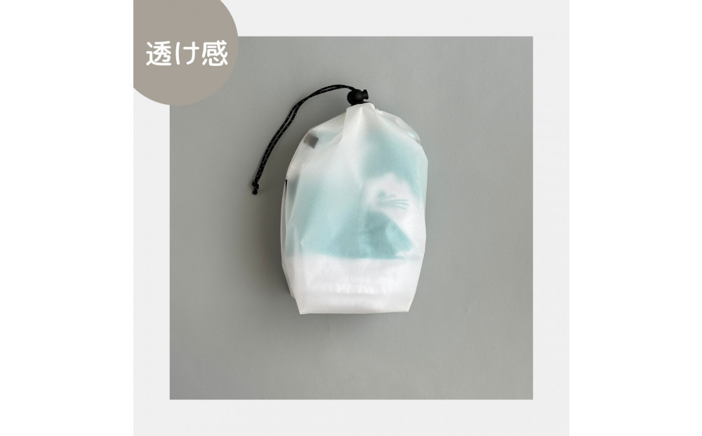 【S 1.5L・白】　キャンプで大活躍！トイレットペーパーホルダー 小さめナイロン巾着袋 シンプル巾着