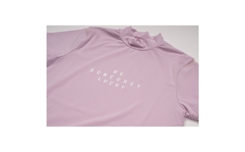 BUNCUREY　ゴルフウェア　半袖モックネック（BL23SS-02-508）ピンク／サイズ1