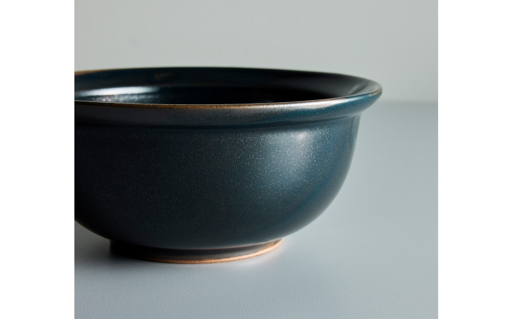 Tableware Deep Bowl Rimペアセット17cm 藍墨