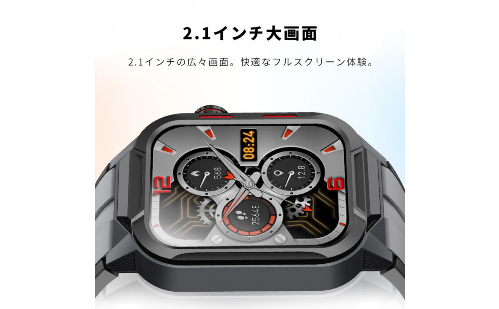 ããã©ãã¯ãã¹ããŒããŠã©ãã é話æ©èœä»ã 2.1ã€ã³ã倧ç»é¢ è
æèš Bluetooth 6.0 æ¶è²»ã«ããªãŒ ã¹ããŒããã¬ã¹ã¬ãã ãã«ãéåã¢ãŒã 3ATM鲿°Ž å¿ææ°æž¬å® ãªã¢ãŒãã·ã£ãã¿ãŒ iPhone/Androidé©çš çä¿¡/Twitter/Facebook/LINE/ã¡ãã»ãŒãžéç¥ãPLä¿éºå å
¥æžã¿è£œåã»å®å¿ã