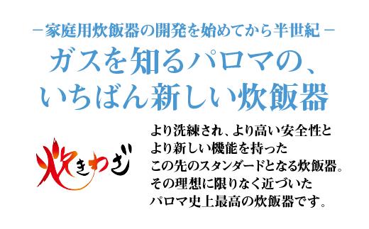 【都市ガス・ホワイト】家庭用マイコンジャー付ガス炊飯器「炊きわざ」10合タイプ　PR-M18TV