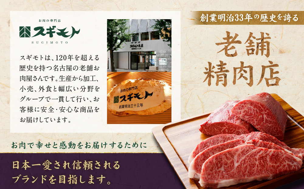 創業120余年　老舗精肉店　スギモト　松阪牛モモローストビーフ