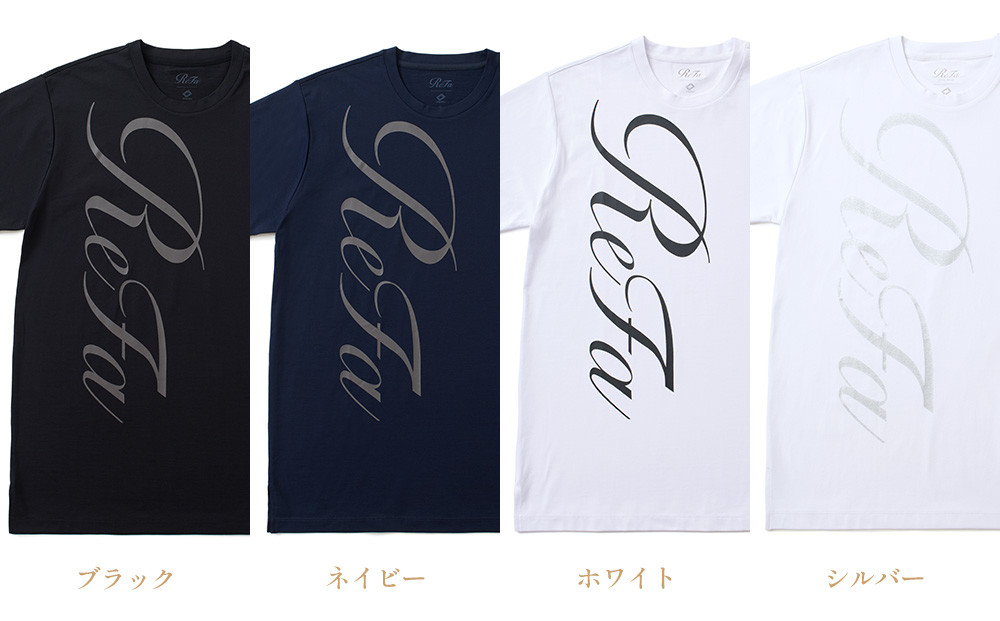 【シルバー Sサイズ】リファ バイタルテック コンフォートジャージー クルーネックTシャツ ReFaロゴ
