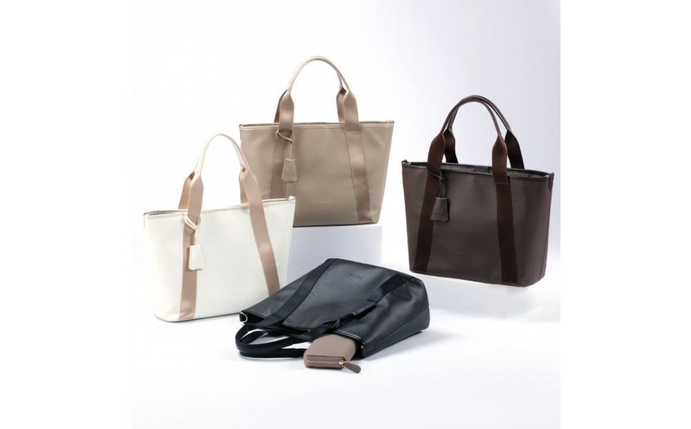 Y-STYLE 魔法の収納トートバッグ Mサイズ【マロンベージュ】