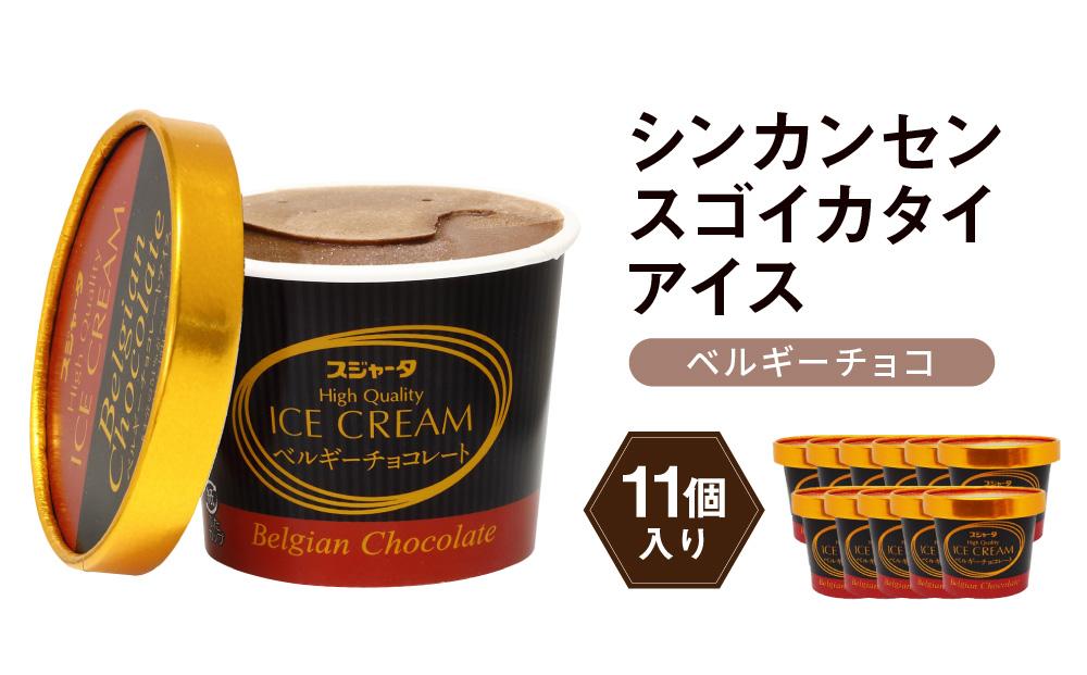 アイス ベルギーチョコ 11個  シンカンセンスゴイカタイアイス