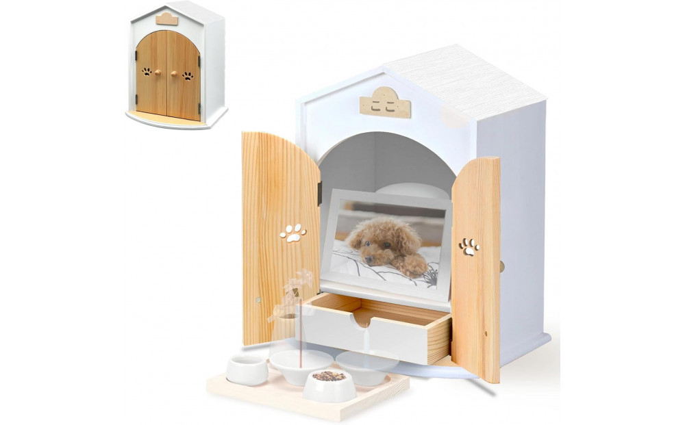 ペット用仏壇 AngelHouse天使のおうち型仏壇　ピュアホワイト