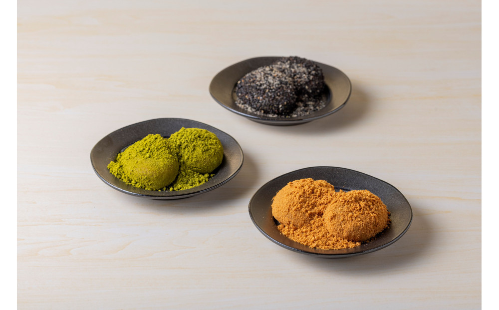 【冷凍】砂利餅3種セット（黄金・黒胡麻・季節の砂利餅）