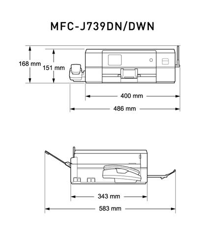 【ブラザー　インクジェット複合機】MFC-J739DN